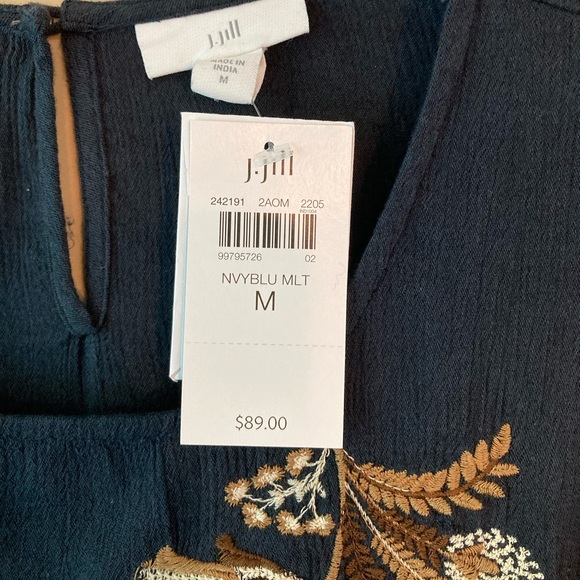 J.Jill embroidered tunic top - Picture 3 of 3